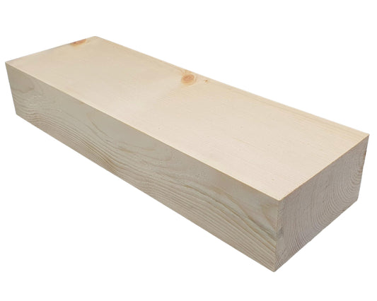 Zirbenholz Block zum drechseln und schnitzen Drechselholz Rohlinge Schnitzholz aus Zirbe - Drechselholz Rohlinge aus Zirbenholz zugeschnitten und gehobelt (40 x 13 x 7 cm)