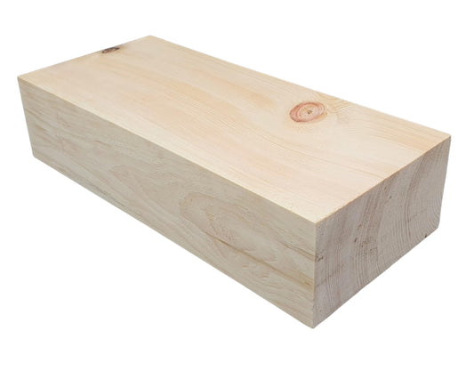 Zirbenholz Block zum drechseln und schnitzen Drechselholz Rohlinge Schnitzholz aus Zirbe - Drechselholz Rohlinge aus Zirbenholz zugeschnitten und gehobelt (30 x 13 x 7 cm)