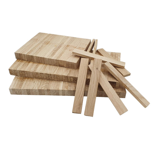 Bastelklötzchen XXL Packung Holzbausteine 360 Stück Holzklötzchen zum basteln, geeignet für Fensterbank Verkleidung und DIY Projekte 22 x 8 x160 mm 360 Stück
